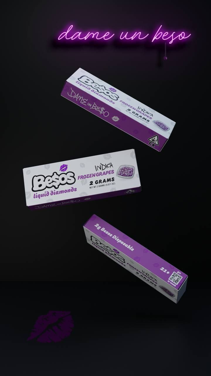 Besos Frozen Grapes 2G Disposables,where to buy besos frozen grape 2g disposable,besos weed,how to use besos frozen grapes 2g disposable